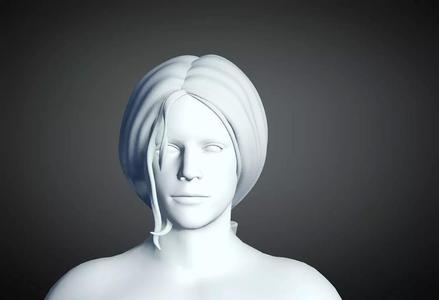 3D Hair style for Man 89 3D model