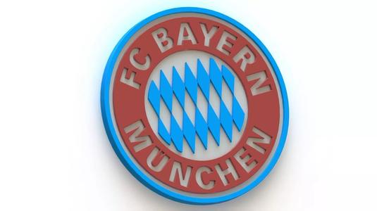 FC BAYERN MUNCHEN FOOTBALL EMBLEM 3D print model