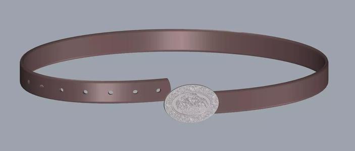 Women Belt with Classic art Art Work  Design File