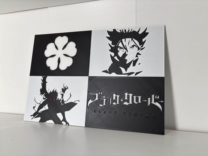 Black Clover Manga Panel Wall Art
