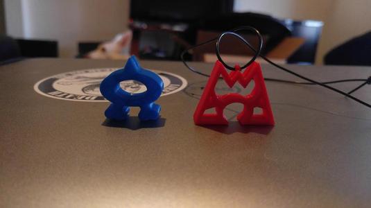 Team Aqua and Team Magma Necklaces