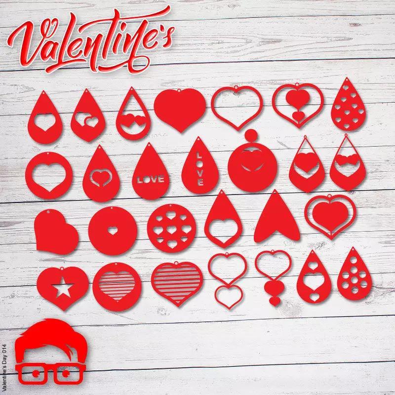 Valentines Day Earrings unique gift for your loved one