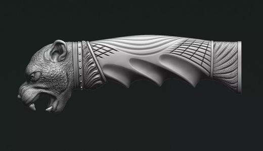 Puma Head Knife Handle