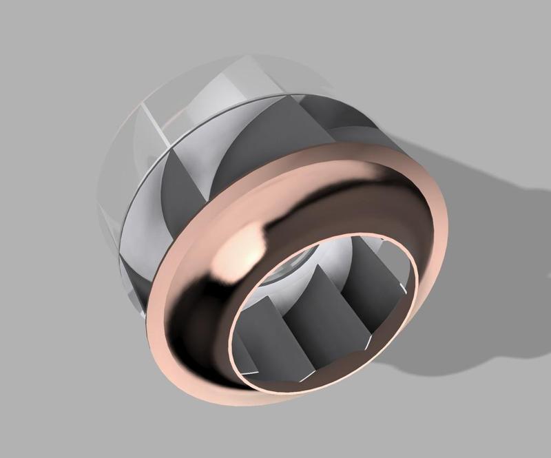 Backwards-Curved Plug Exhaust Ventilation Fan Impeller Blower Wheel Airrotor Propeller - NO SCROLL CASE NEEDED