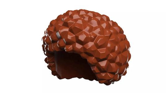 Custom3Dprint Minifigure Accessory - Minifigure Hair S2 - 006