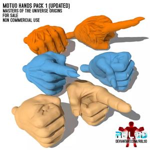 Motu Origins Hands pack 1 updated
