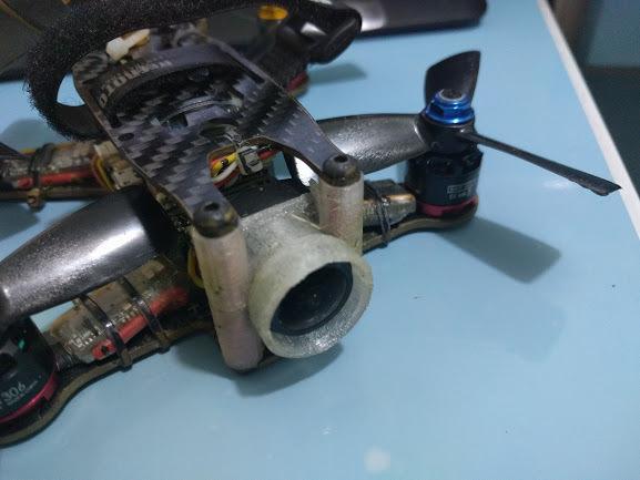 Runcam OWL mount on BeeRotor130