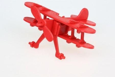 Biplane toy airplane