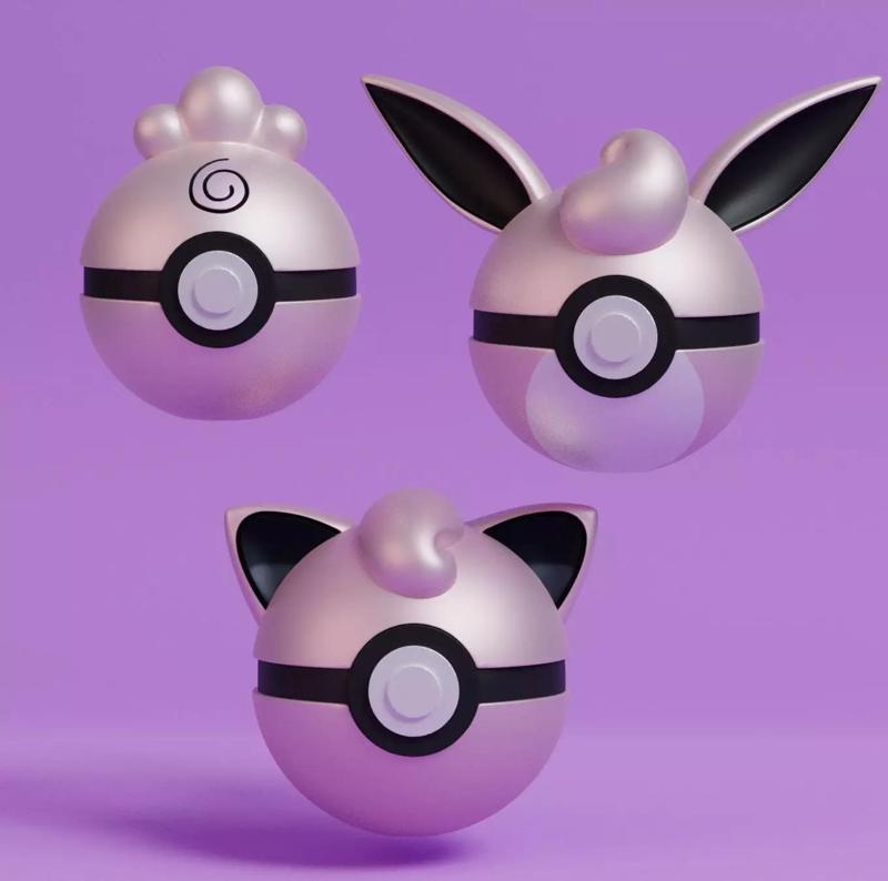 Pokemon Igglybuff Jigglypuff Wigglytuff Pokeball