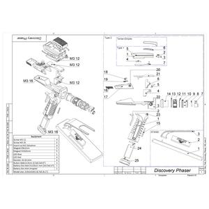 Discovery Phaser - Star Trek - Printable 3d model - STL + CAD bundle - Commercial Use