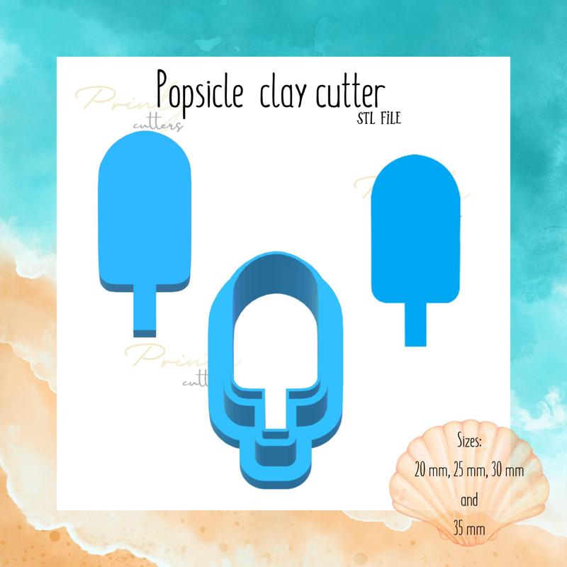 Popsicle clay cutter | Sea animal clay cutter | Summer clay cutter | Polymer clay tool | Clay cutter | Cookie cutter