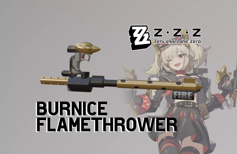 Zenless Zone Zero - Burnice White Flamethrower