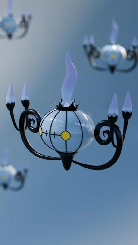 3d model chandelure from pokemon
