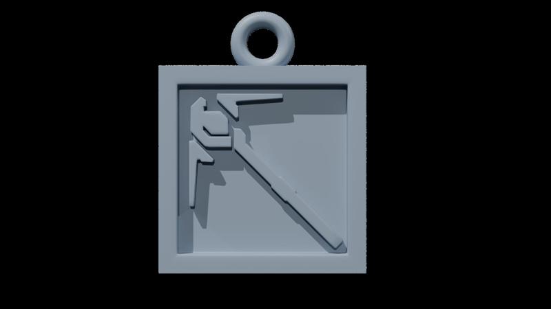 Arknights Keychain Caster Icon - 3D Printable STL File