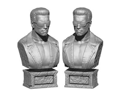 Arnold Schwarzenegger wearing glasses 2 glasses options BUST