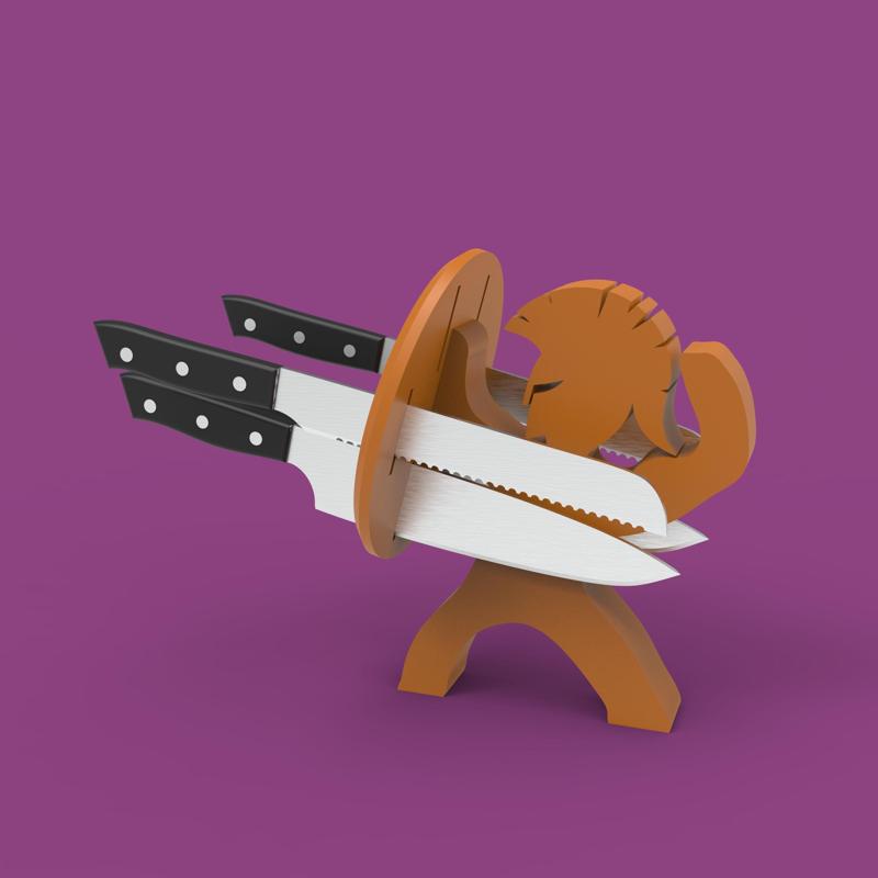 Gladiator Knife Holder - 3D Printable