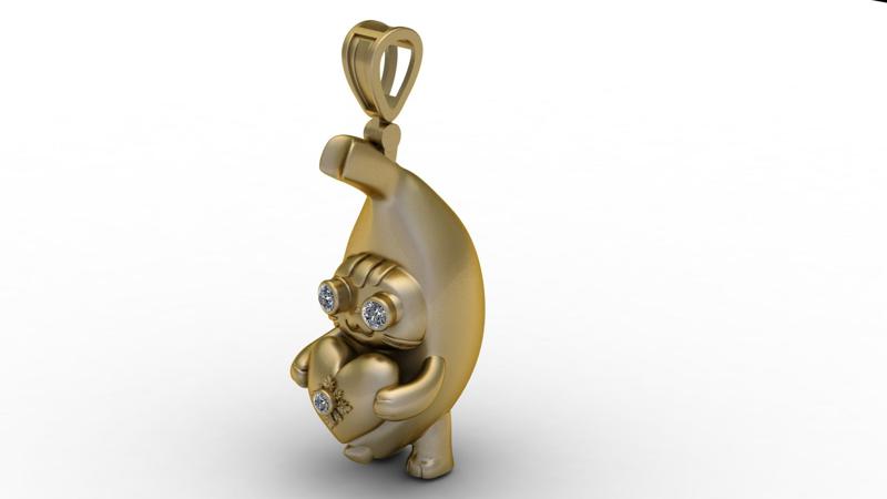 MiraiGorin PANDANT 3D PRINTABLE MODAL