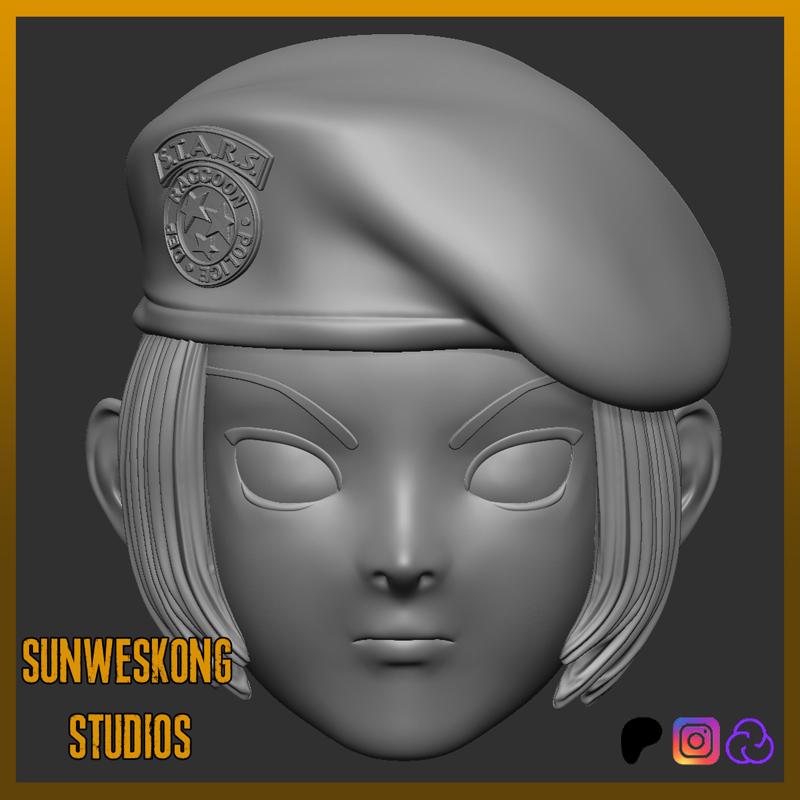 Marvel Vs. Capcom 2 Jill Valentine Neutral Headsculpt
