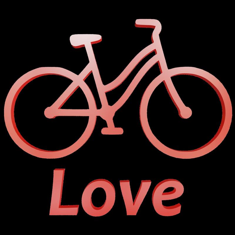 Love Bicycle Poster