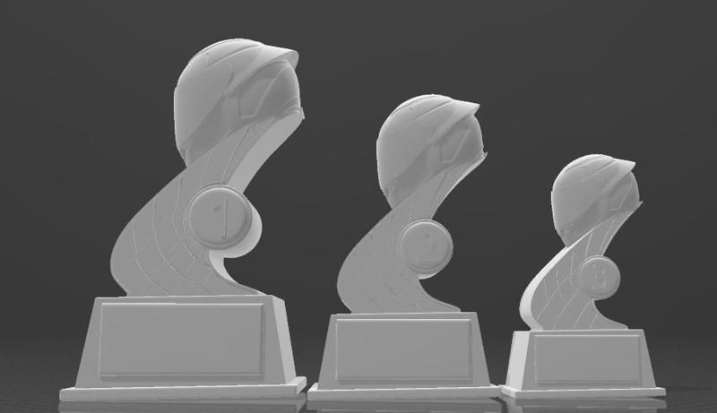 "Champion Trophy Set - 3D Printable Awards for Top 3 Winners"
