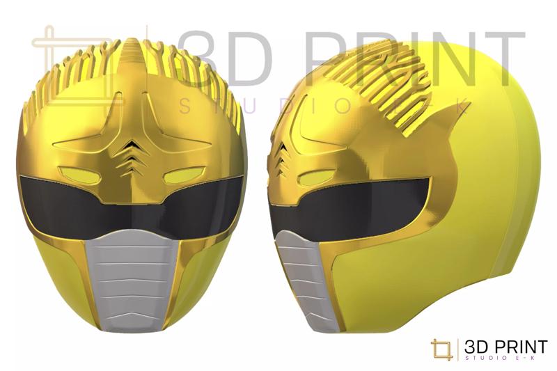 Power Rangers Dai Yellow Ranger helmet