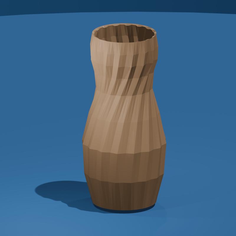 Faceted Hourglass Vase 3D Printable Files