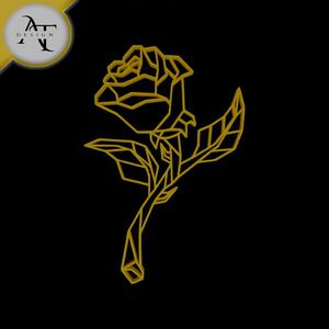 Rose - Geometric - 2D Wall Art Decor