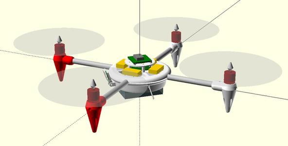 3D printable Quadcopter 500 SJX01D
