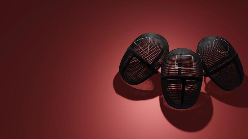 Squid Game Pink Soldiers Mask