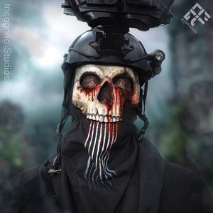 ZOMBIE GHOST CALL OF DUTY INSPIRED REPLICA COSPLAY GHOST MASK
