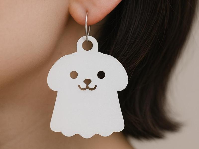 Dog Ghost Earrings (20 minutes/3g)
