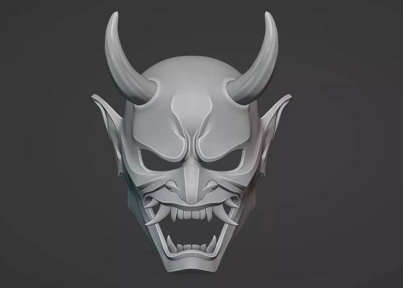 Hannya Demon Oni Samurai Mask