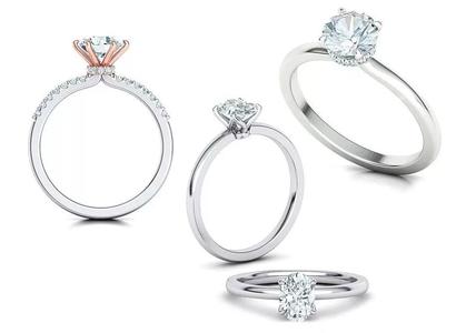 Solitaire rings Collection with discount