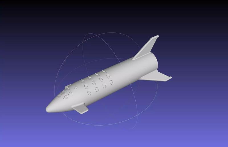 Space X BFR Starship Film Canister Rocket Printable Toy