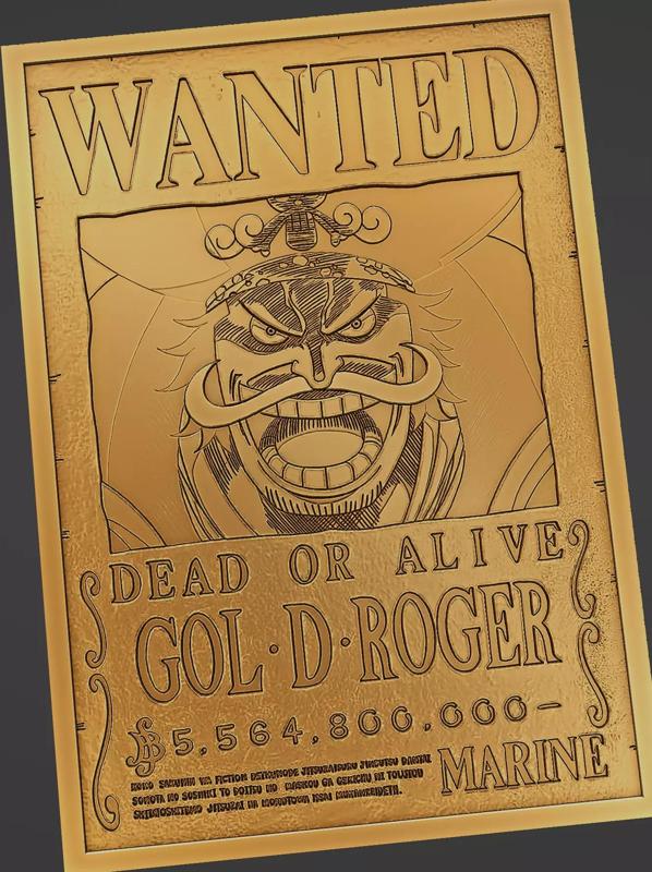 GOL D ROGER WANTED POSTER - ONE PIECE