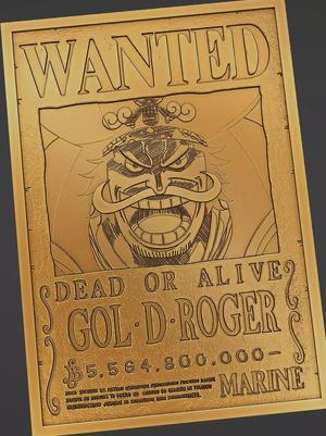 GOL D ROGER WANTED POSTER - ONE PIECE