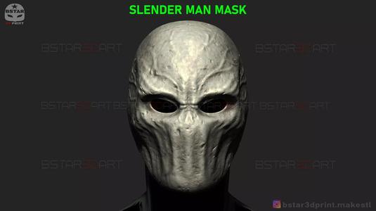 Slender Man Mask - Horror Scary Mask - Halloween Cosplay