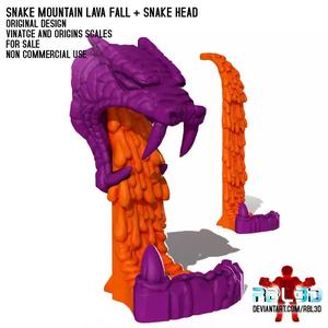Snake Mountain Lava Fall and  Snake Head motu compatible