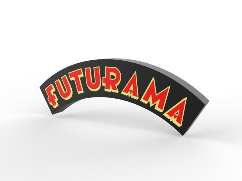 FUTURAMA LOGO LUMINÁRIA - LED LAMP