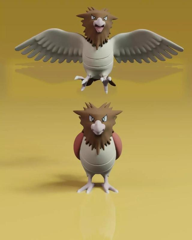 Spearow Pokemon Fanart 2 Poses
