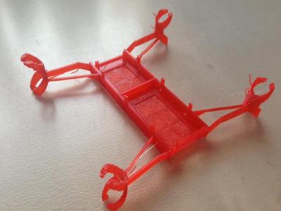 my new ultralight micro FPV quad frame for micro scisky, 7x20mm motors and 600TVL+TX5823
