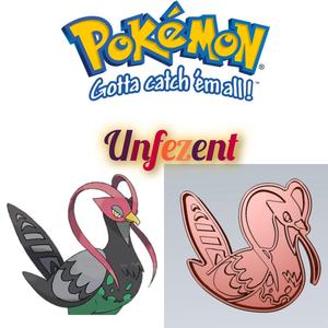 AMAZING POKEMON unfezant  COOKIE CUTTER STAMP CAKE DECORATING
