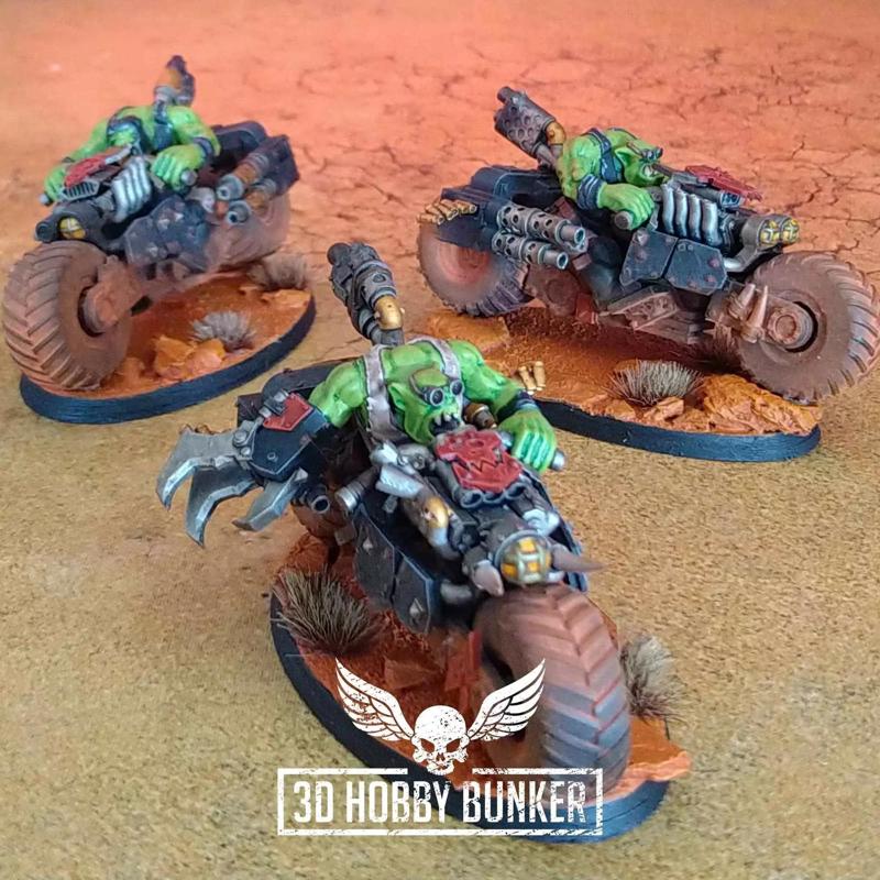 Ork war riders on bikes
