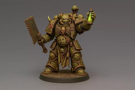 Plague Champion  Death Guard WarHammer Miniature Boss