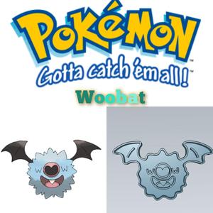 AMAZING POKEMON woobat COOKIE CUTTER STAMP CAKE DECORATING