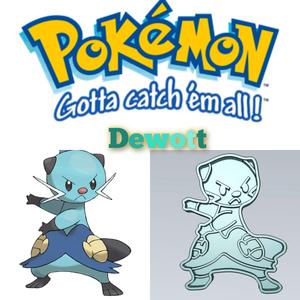AMAZING POKEMON Dewott COOKIE CUTTER STAMP CAKE DECORATING