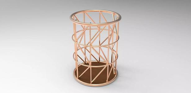 Copper Wire Pencil Pot