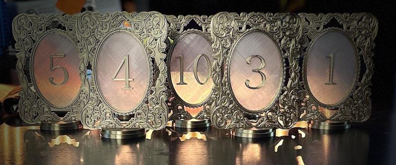 Wedding Table Numbers 2.0 (16-20)