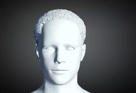 3D Hair style for Man 108 3D model