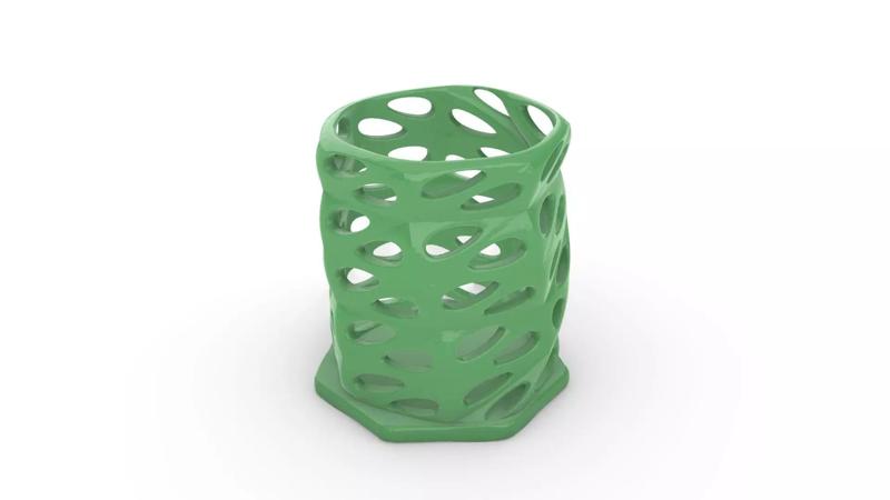 Parametric Pen Holder 3D Printable